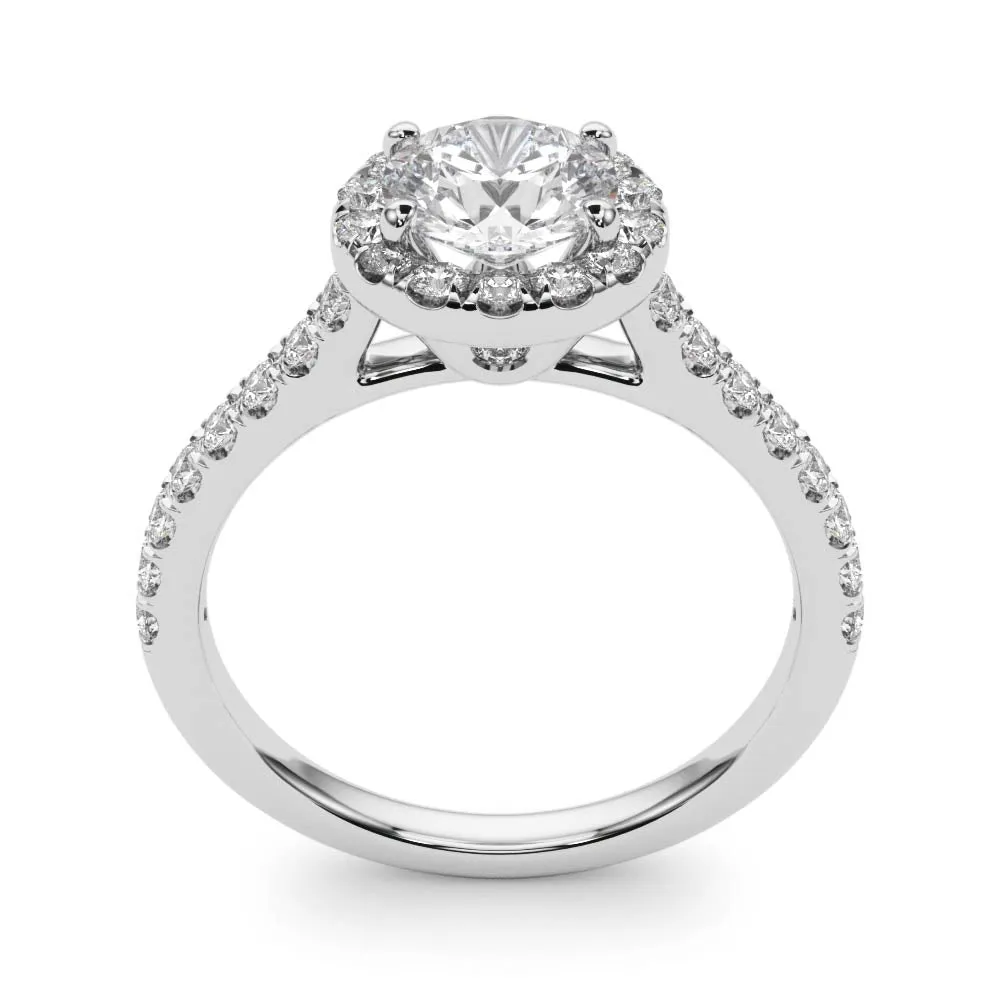 Engagement Rings Halo Round - TN50891-E