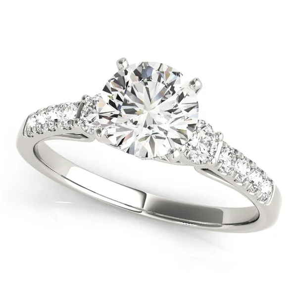Engagement Rings Single Row Prong Set - TN50863-E