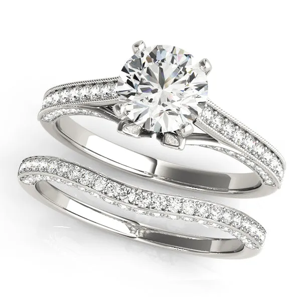 Engagement Rings Single Row Prong Set - TN84324