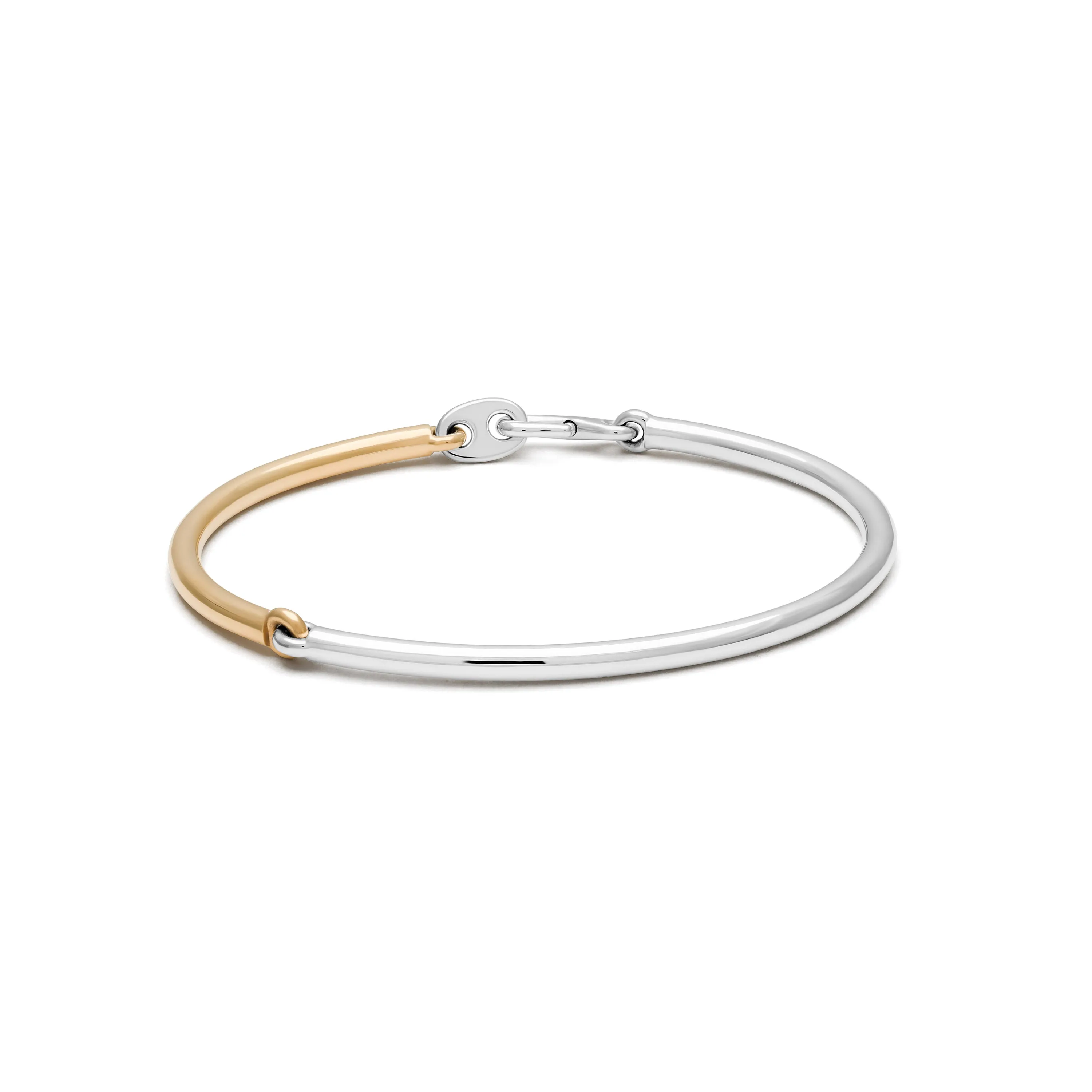 Equinox Bracelet | Two Tone White & Yellow Gold