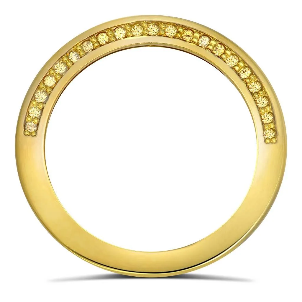 Eternal Love Yellow Sapphire Wedding Band