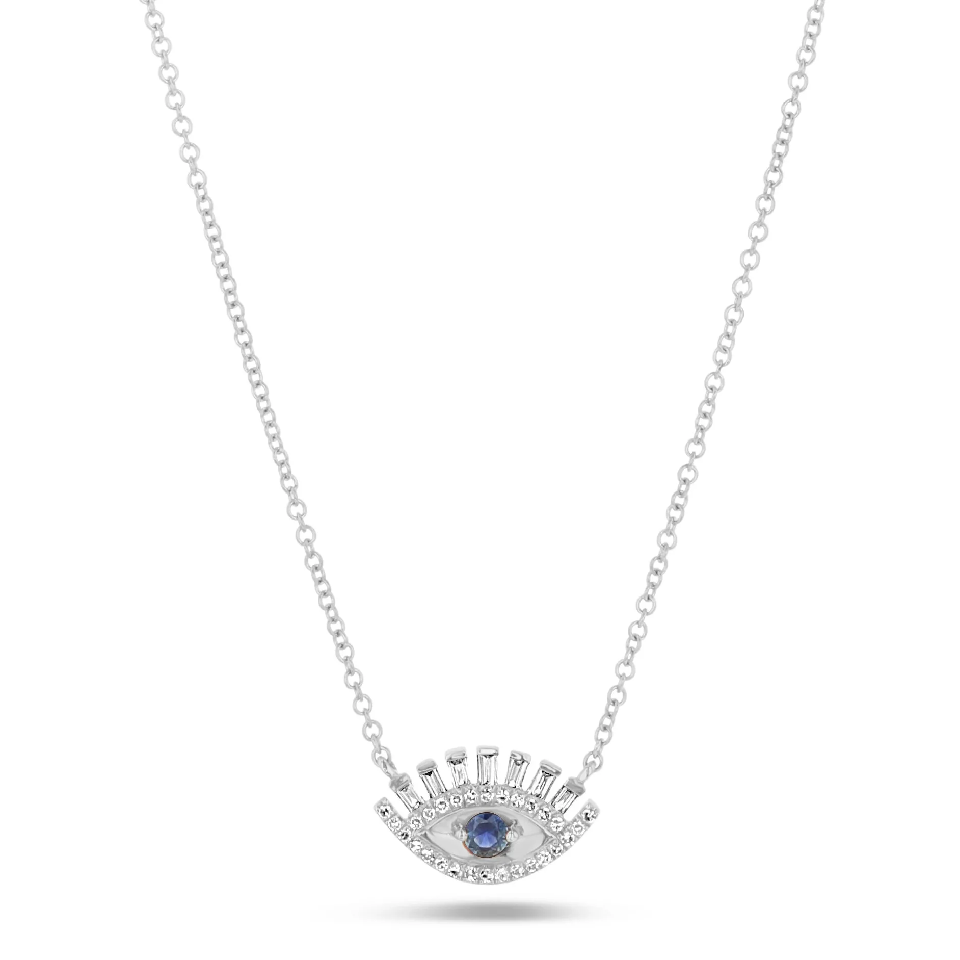 Evil Eye Lashes Necklace