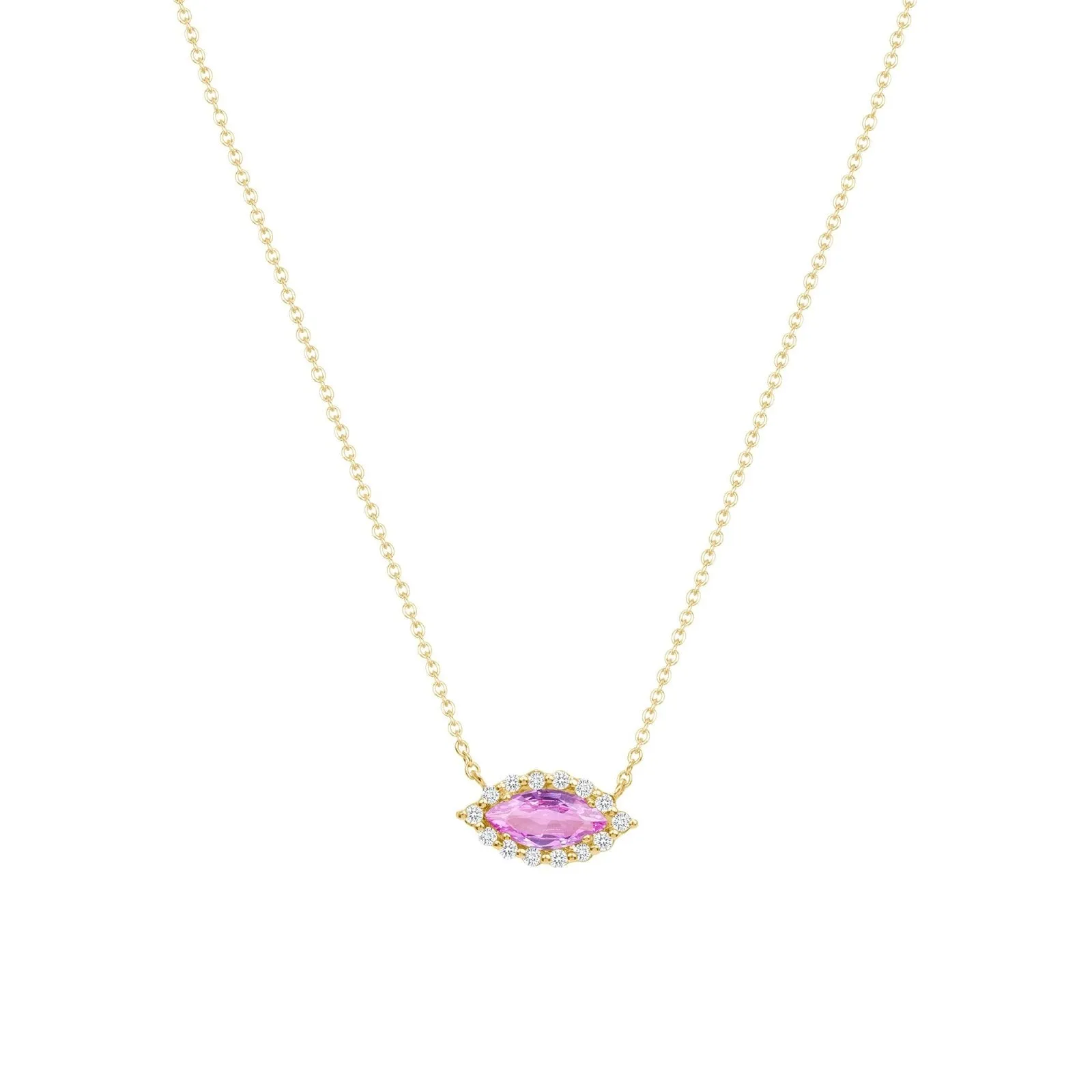 Eyelight Pink Sapphire Necklace