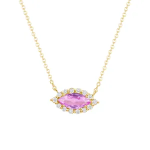 Eyelight Pink Sapphire Necklace
