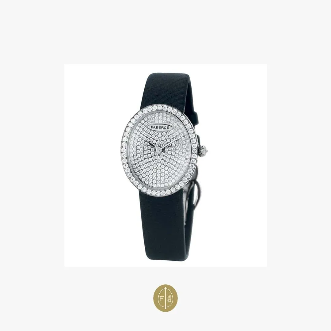 Fabergé Timepieces Anastasia Diamonds Ladies 18 Karat White Gold Watch