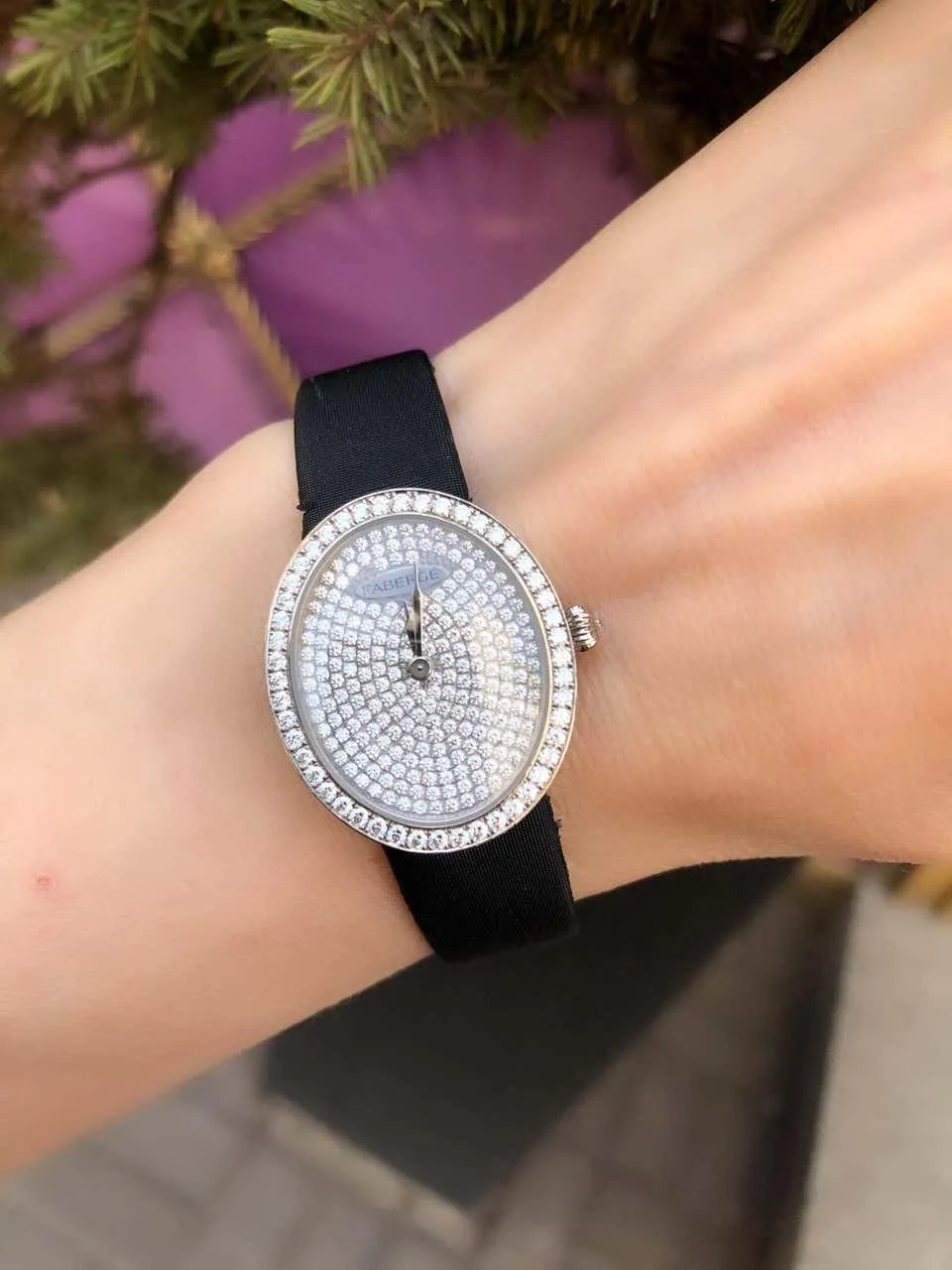 Fabergé Timepieces Anastasia Diamonds Ladies 18 Karat White Gold Watch