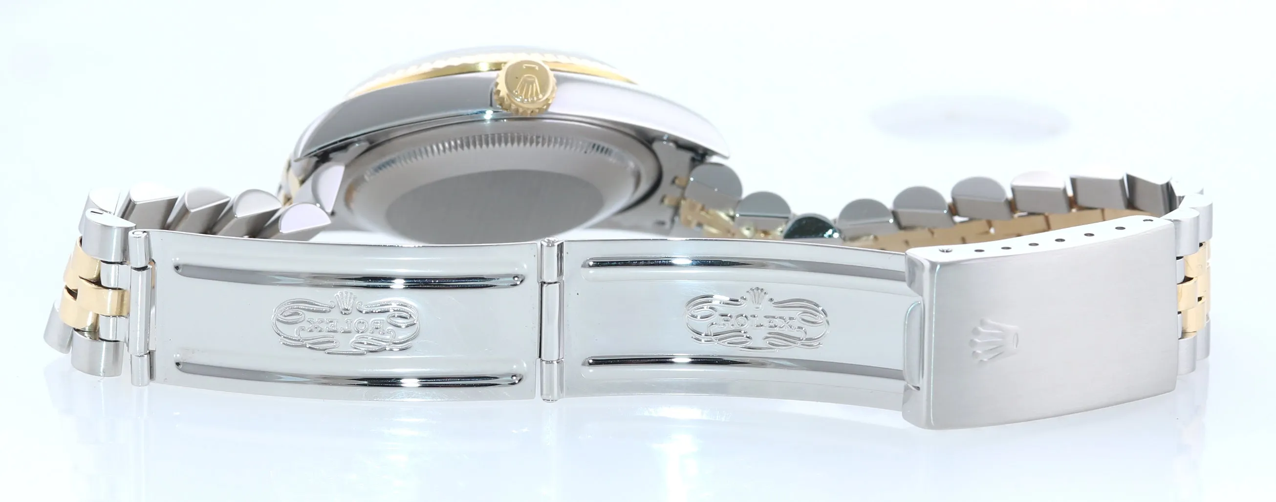 FACTORY DIAMOND Rolex DateJust 36mm 16233 Two Tone 18k Gold Steel Watch Box
