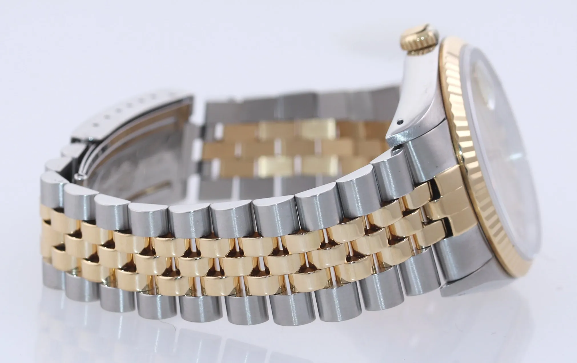 FACTORY DIAMOND Rolex DateJust 36mm 16233 Two Tone 18k Gold Steel Watch Box