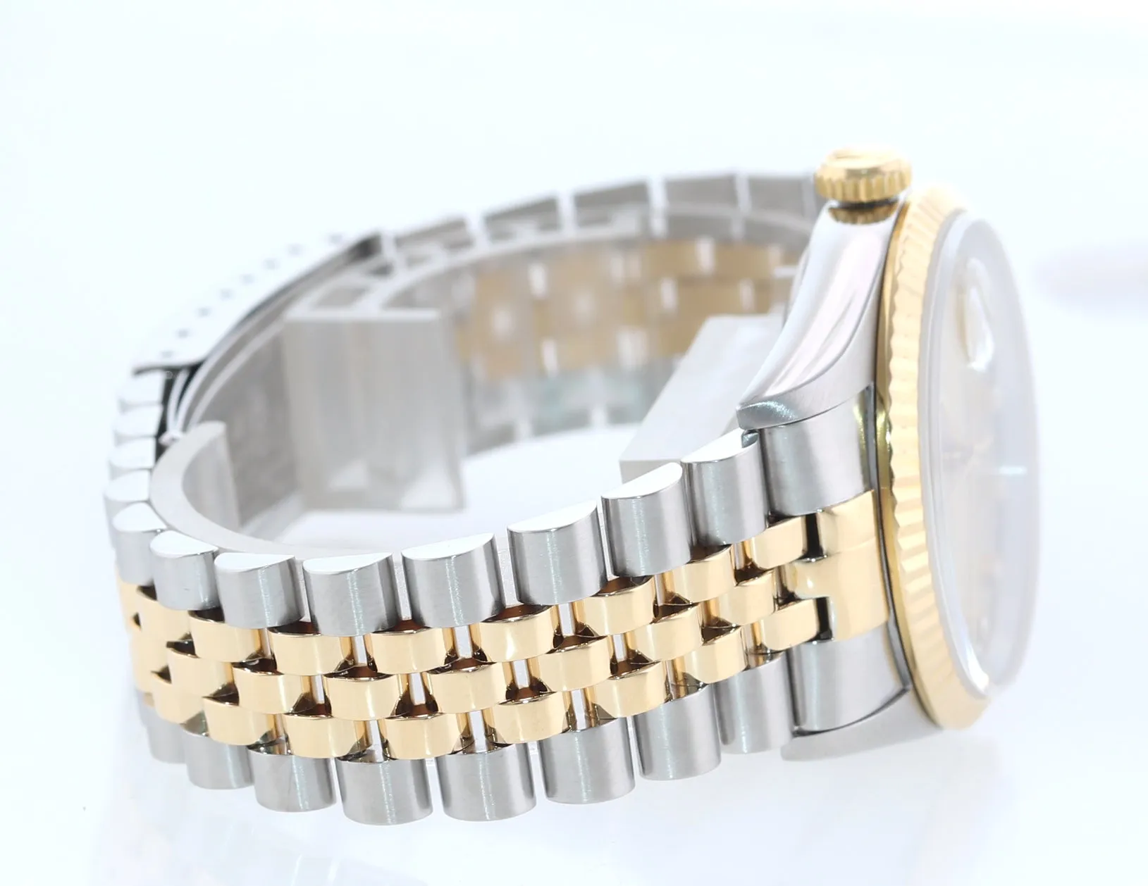 FACTORY DIAMOND Rolex DateJust 36mm 16233 Two Tone 18k Gold Steel Watch Box