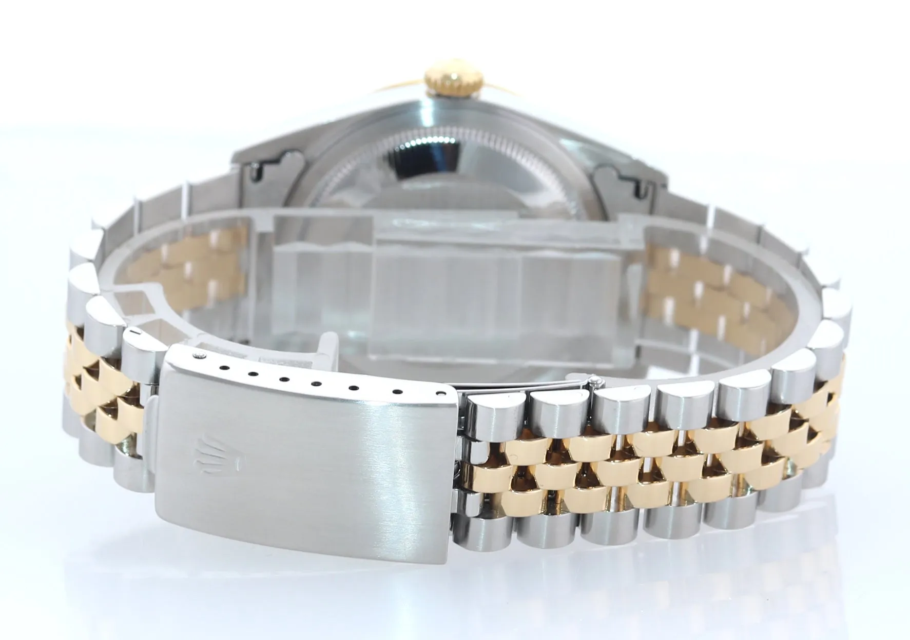 FACTORY DIAMOND Rolex DateJust 36mm 16233 Two Tone 18k Gold Steel Watch Box