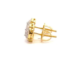 FATHOM 0.56 CTW 925 GOLD MOISSANITE ICED OUT EARRING | 995012