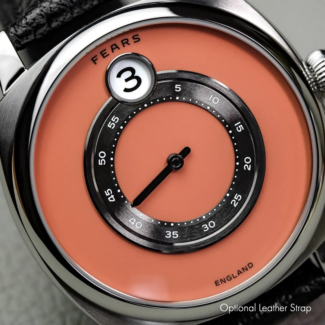 Fears Brunswick 40.5 Jump Hour Coral Lacquer (Pre-order - Final Production Run)