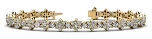 Flower Link Diamond Bracelet – Luxury & Elegance
