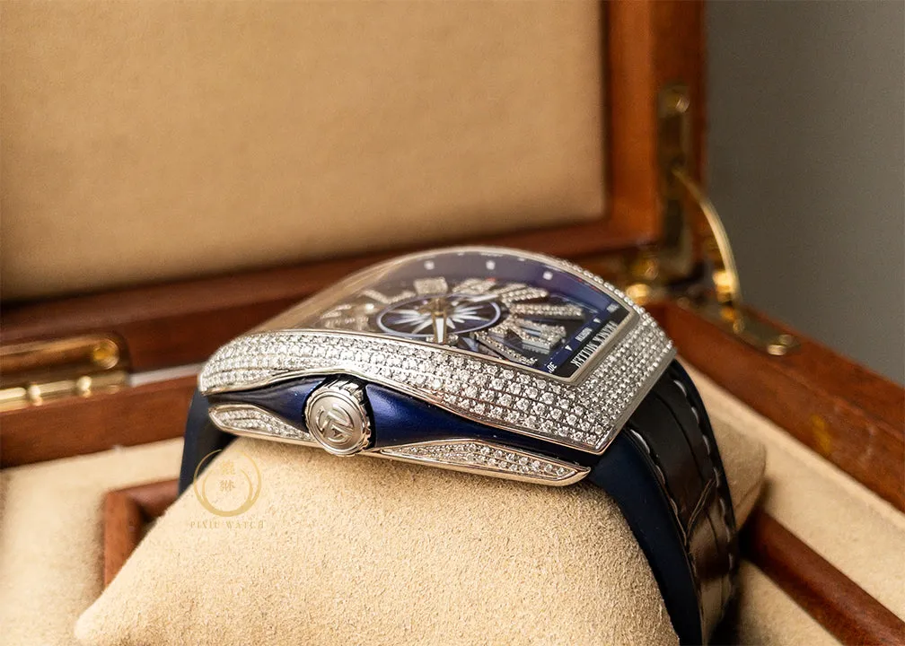 Franck Muller Vanguard Yachting V 45 Blue Dial