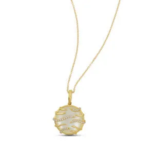 Frederic Sage Luna Collection Mini Mother of Pearl Pendant