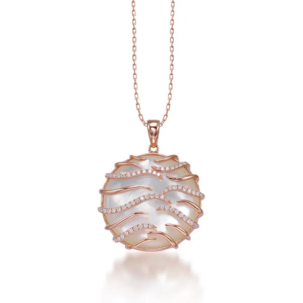 Frederic Sage Luna Collection Mini Mother of Pearl Pendant