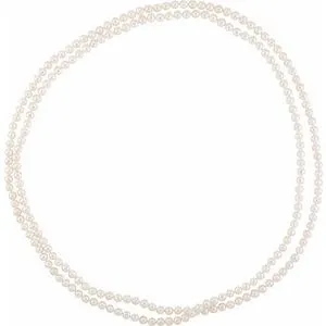 Freshwater 8-8.5 mm Cultured Pearl 72" Strand