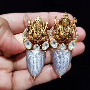 Ganesha Polki Earrings