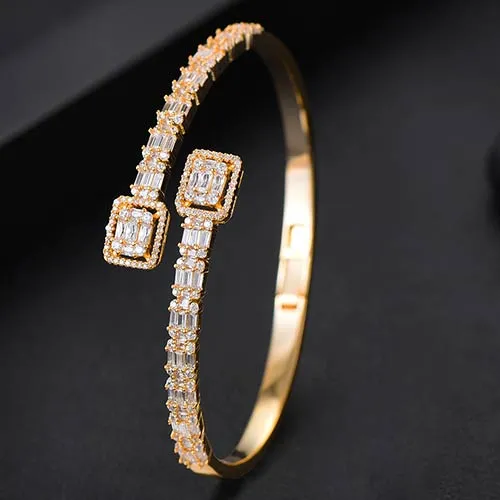 GODKI Trendy Luxury Stackable Bangle Cuff For Women Wedding Full Cubic Zircon Crystal CZ Dubai  Bracelet Party Jewelry2019