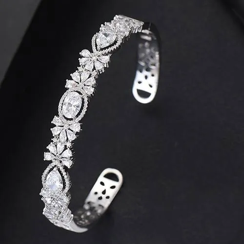 GODKI Trendy Luxury Stackable Bangle Cuff For Women Wedding Full Cubic Zircon Crystal CZ Dubai  Bracelet Party Jewelry2019