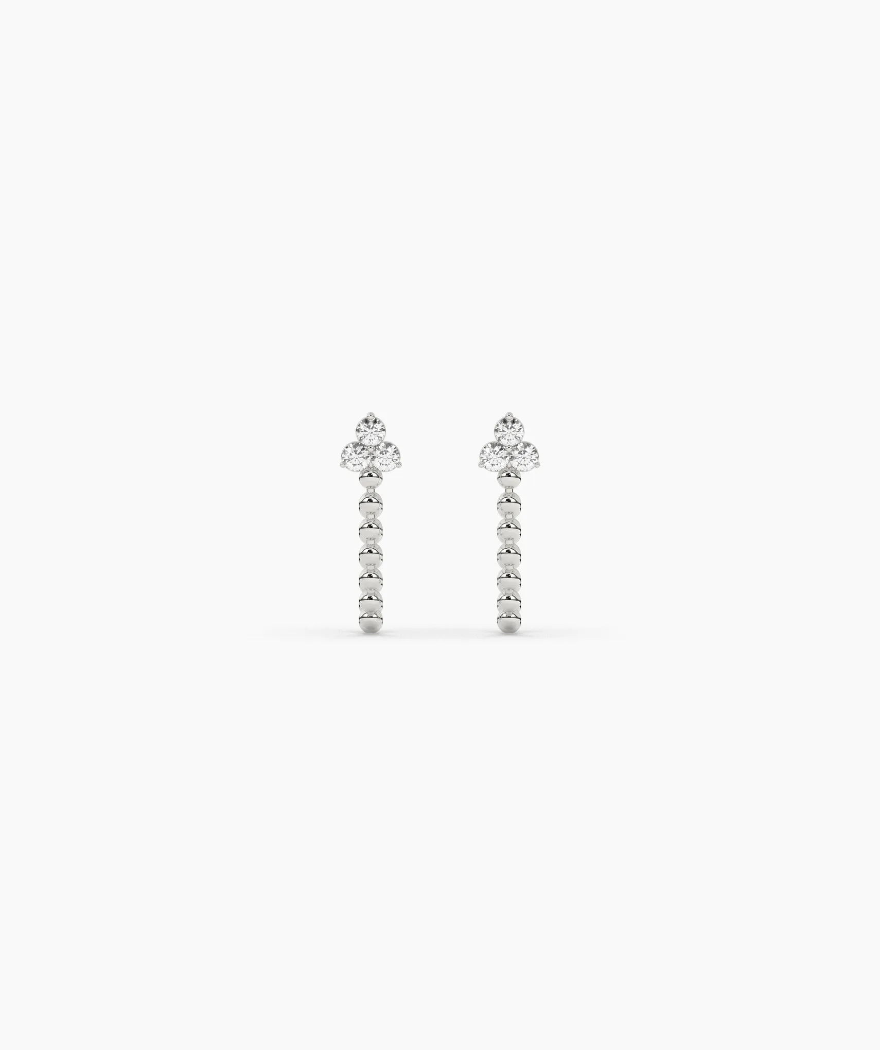 Gold Bead Chain Earrings