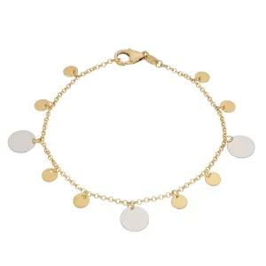 Gold Circles Bracelet