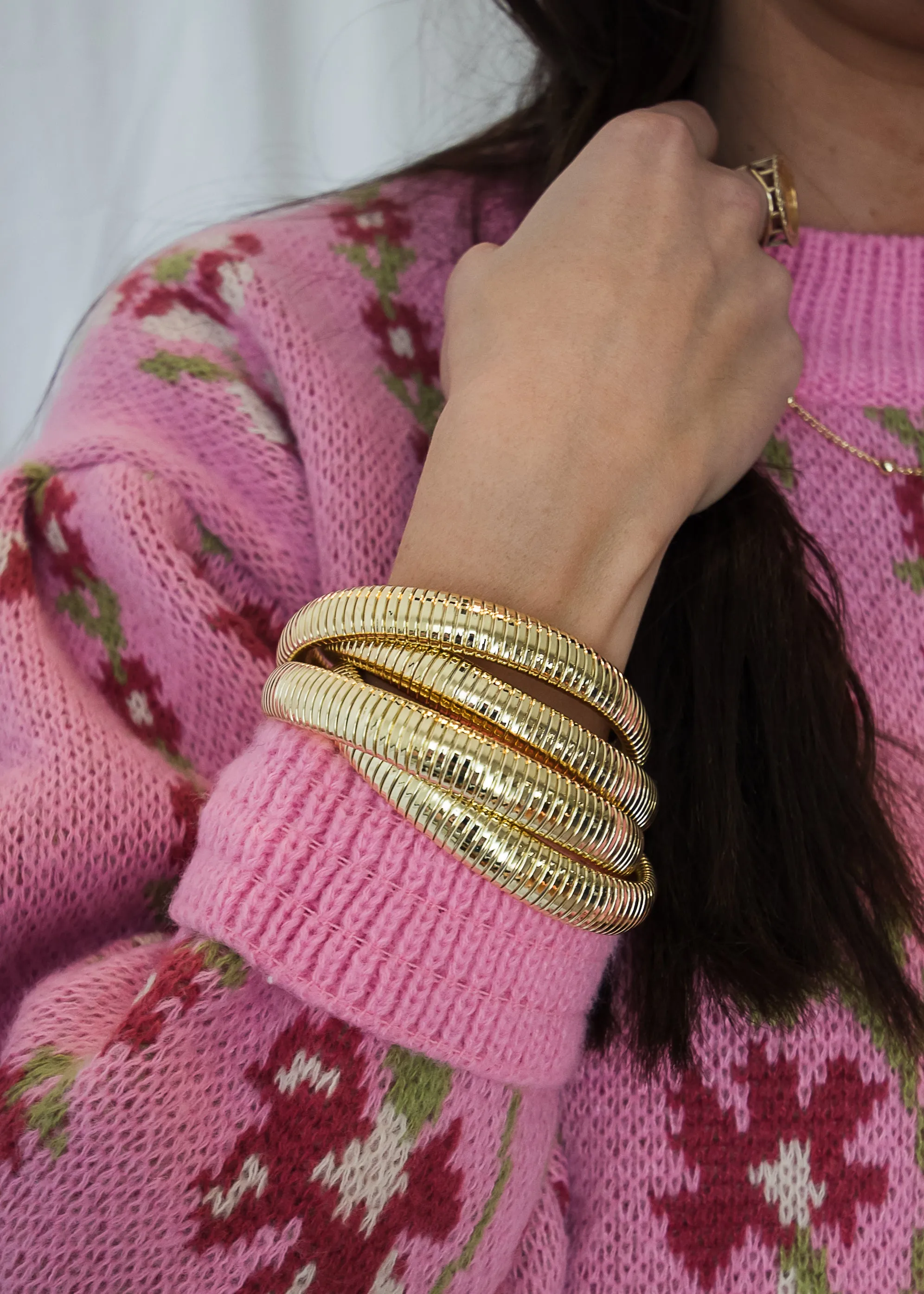 Gold Coil Bracelets