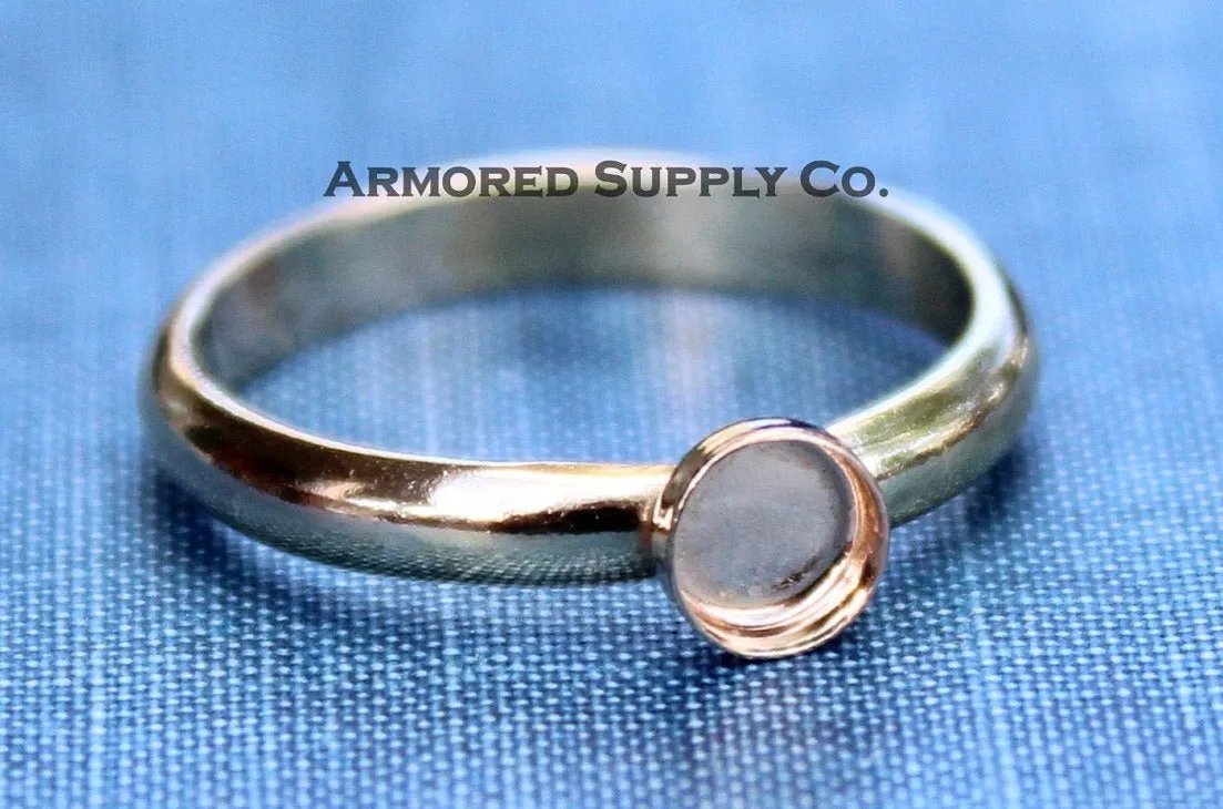 Gold Filled 5mm Bezel Comfort Ring band blank