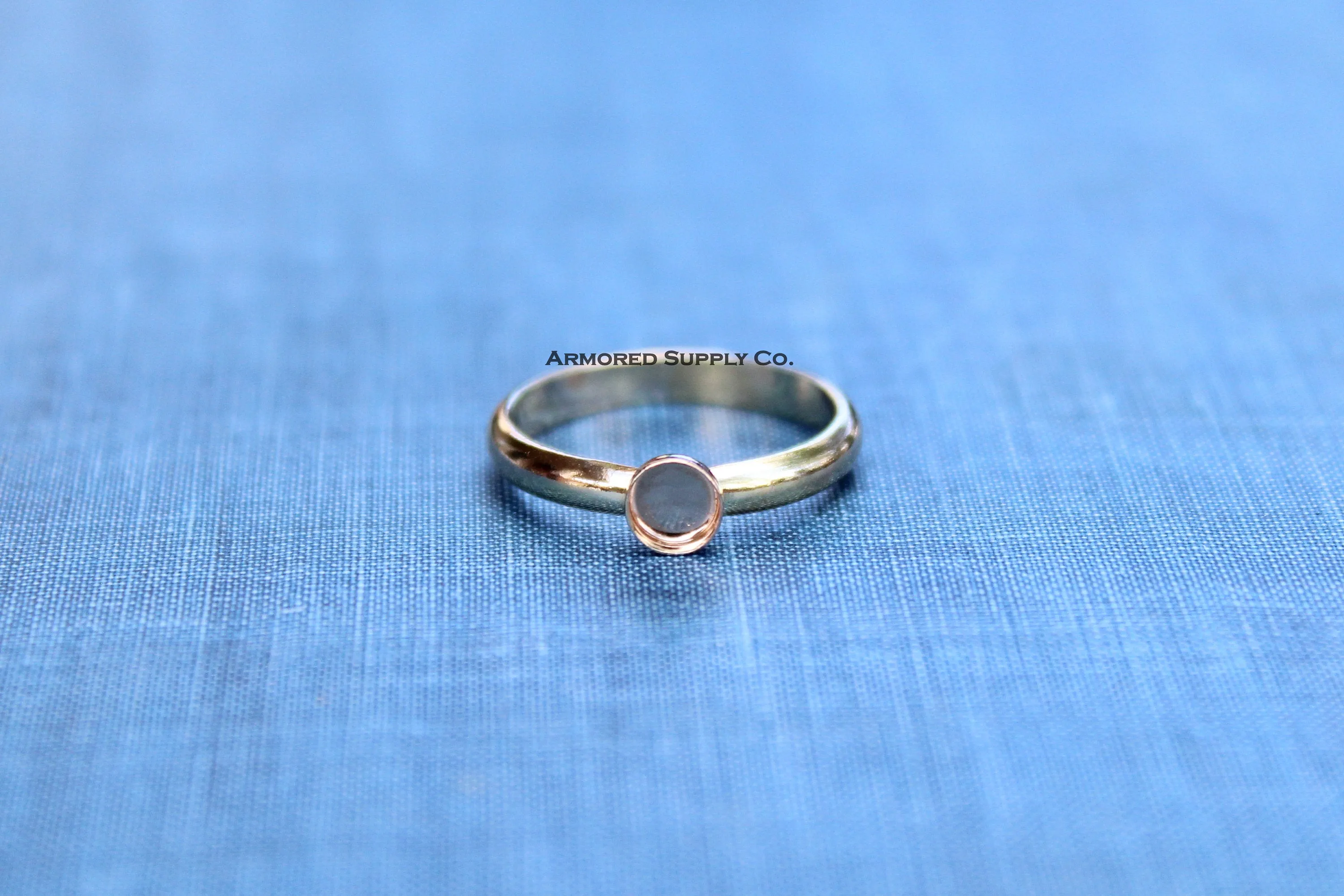 Gold Filled 5mm Bezel Comfort Ring band blank