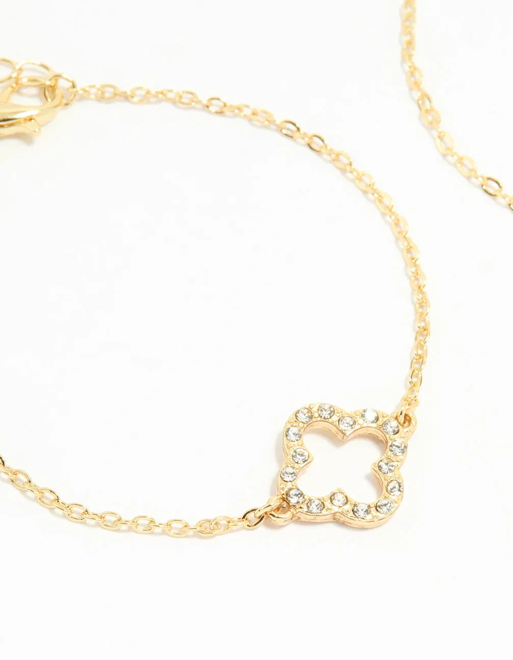 Gold Plated Flower Bracelets 2-Pack