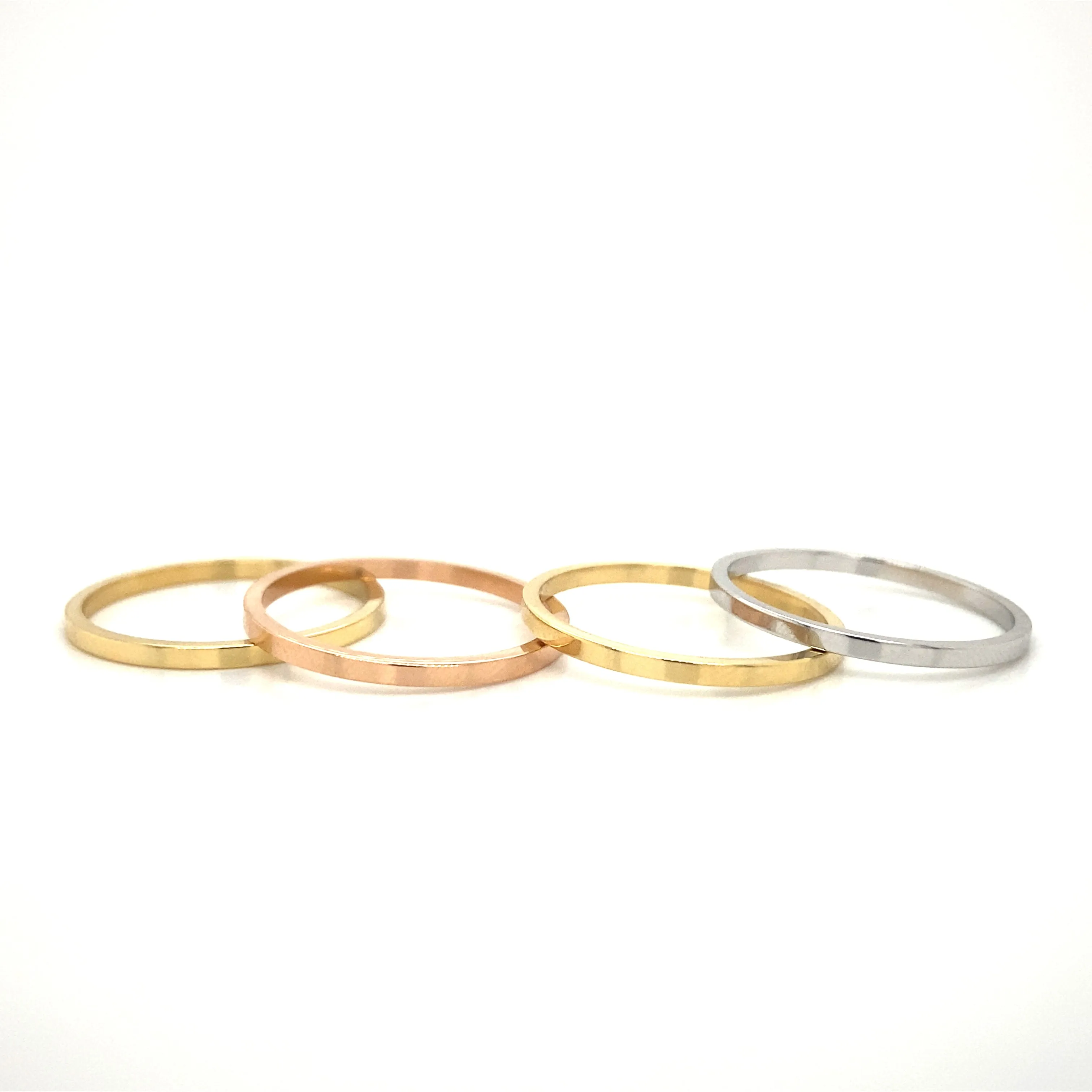 Gold Wedding Bands  -  Men'