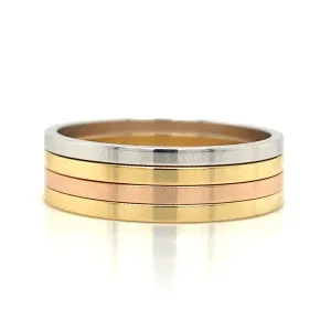 Gold Wedding Bands  -  Men'