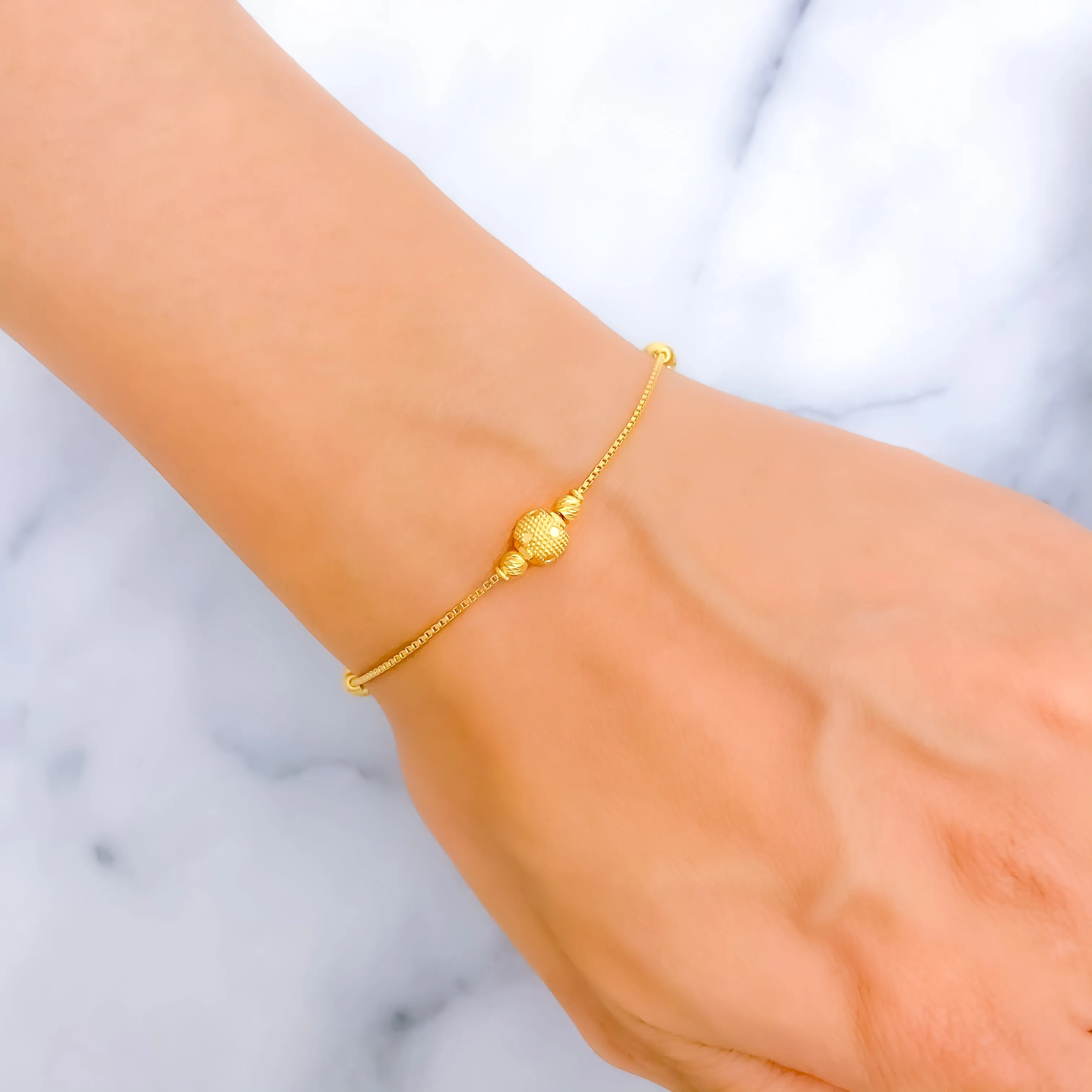 Graceful Ethereal 22k Gold Bracelet