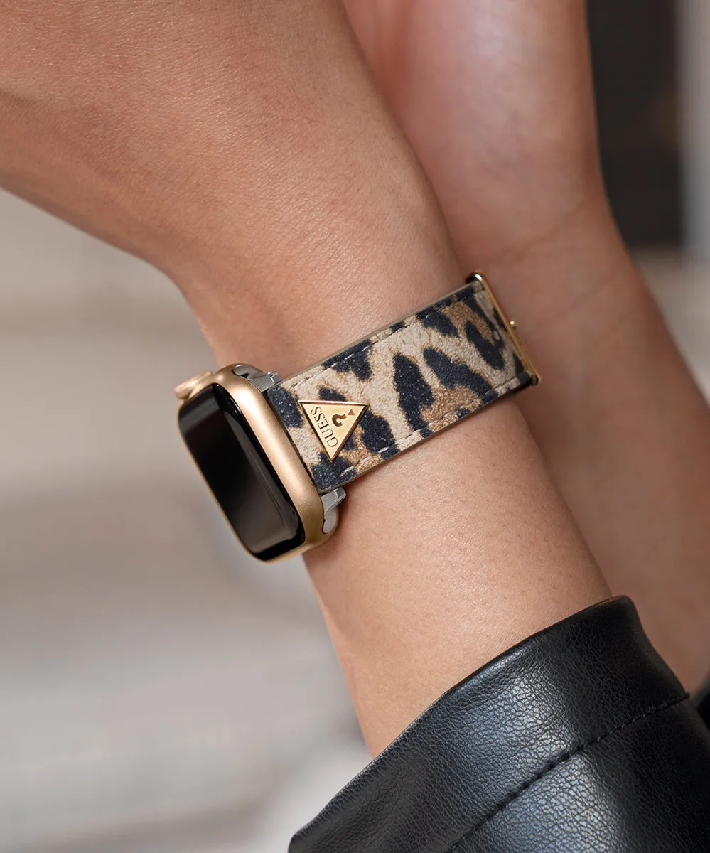 GUESS Logo Leather Band for Apple 38-40 mm Watch