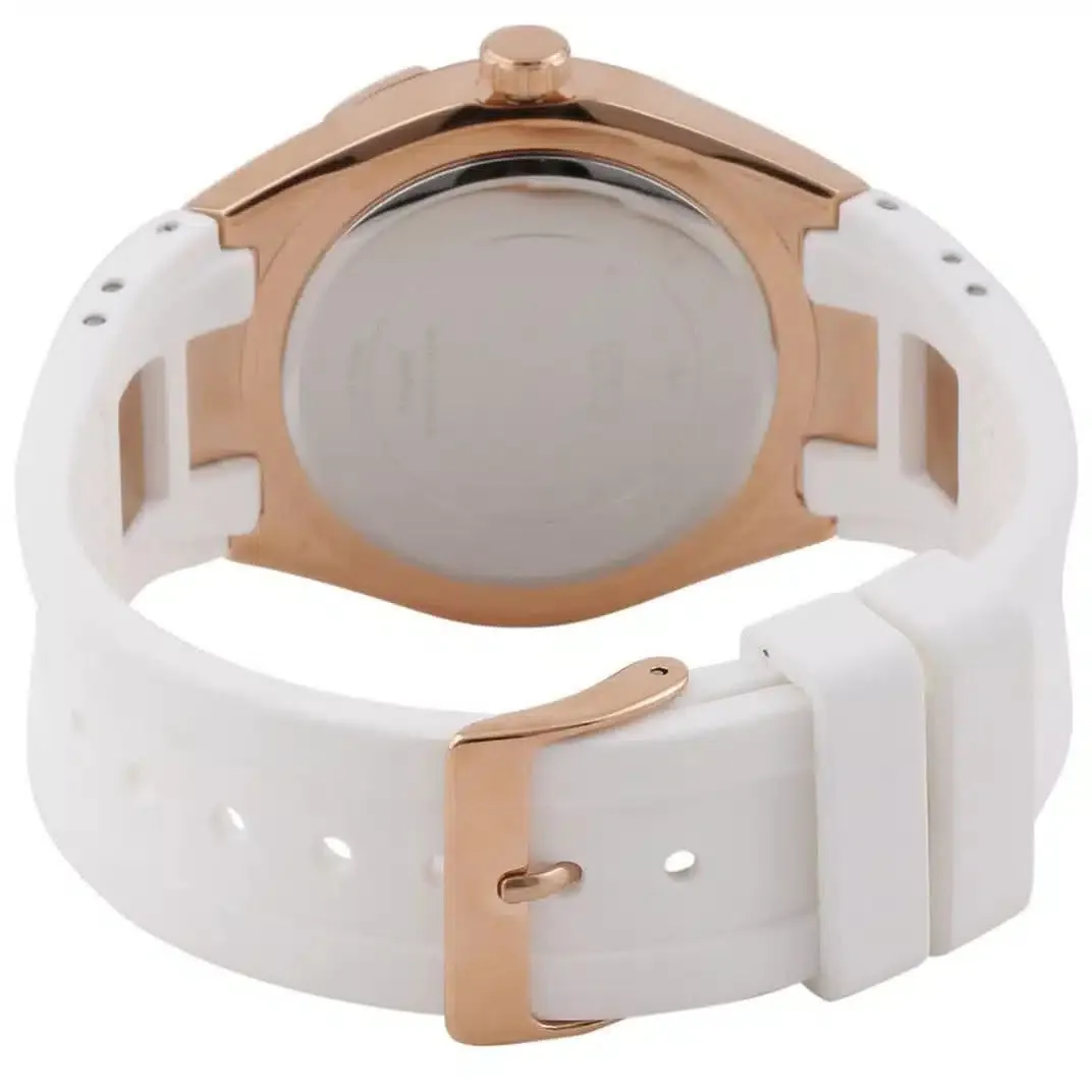 Guess Luna Rose Gold Rubber Strap Women's Watch W0653L4