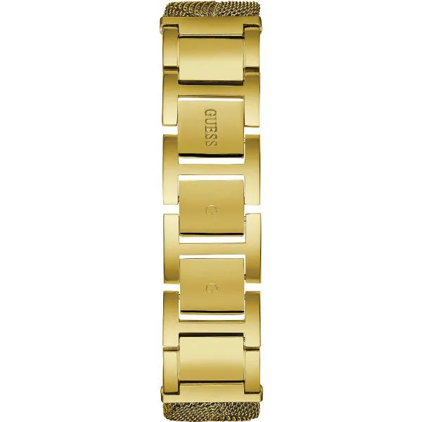 Guess Maiden Gold Mesh Bracelet Gold Dial Quartz Watch for Ladies - W1143L2