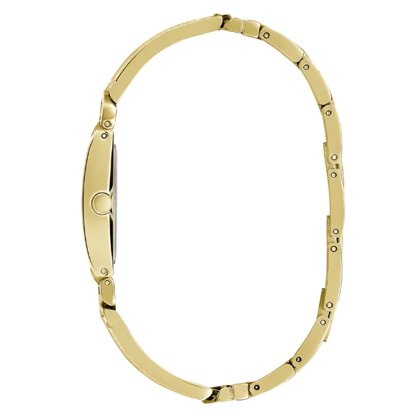 Guess MOD ID Gold Stainless Steel Gold Dial Quartz Watch for Ladies - GW0668L2
