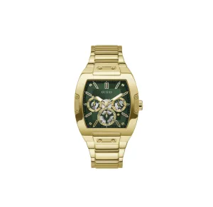 GUESS WATCHES Green Dial Gold Bracelet Watch - Gold