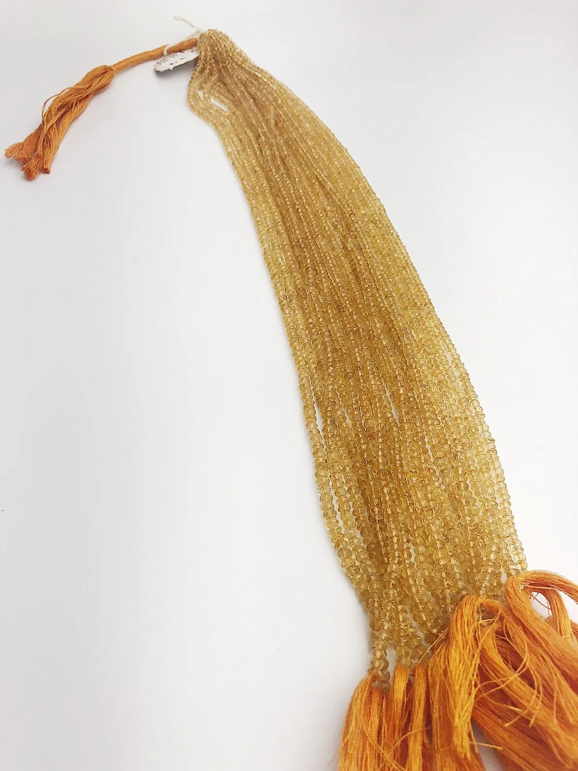 HALF OFF SALE - Citrine Gemstone Beads, Full Strand, Semi Precious Gemstone, 13"