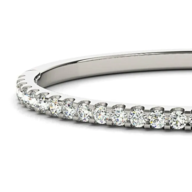Half Way 2.75 ctw Diamond Bangle Bracelet U Prong Set