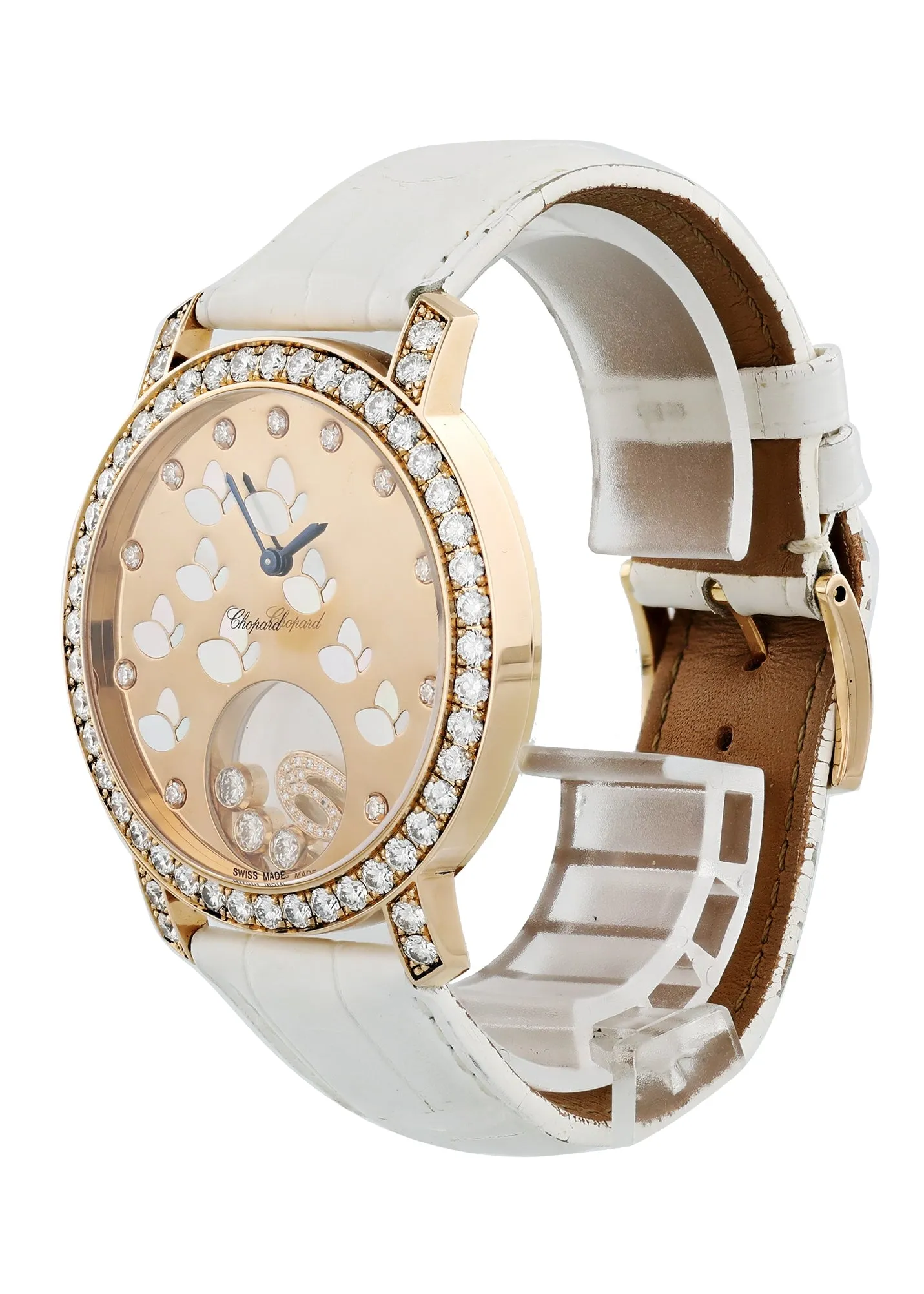 Happy Diamonds Happy Time Butterfly 207450 Rose Gold Box & Papers