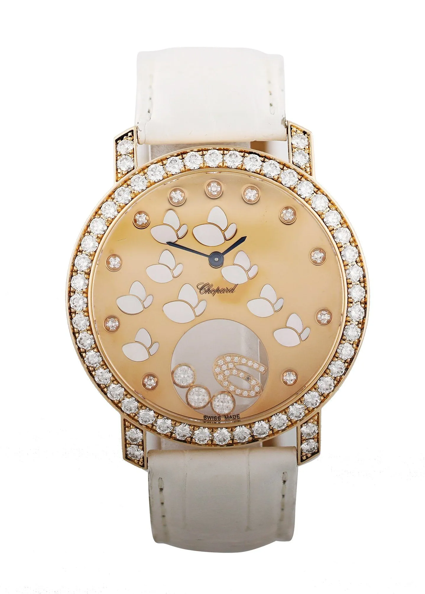 Happy Diamonds Happy Time Butterfly 207450 Rose Gold Box & Papers