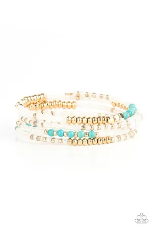 Infinitely Dreamy Gold Paparazzi Bracelet