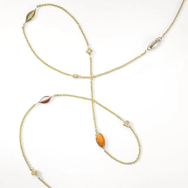 Kabana Mother of Pearl and Spiny Oyster Necklace