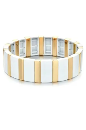 KEYS BRACELET | WHITE/GOLD