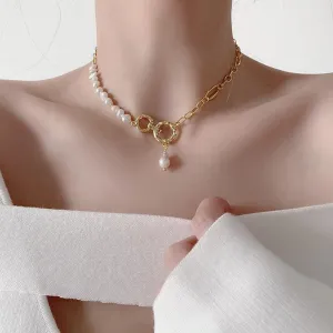 KittenAlarm - Mandi Oval Link Pearl Chain