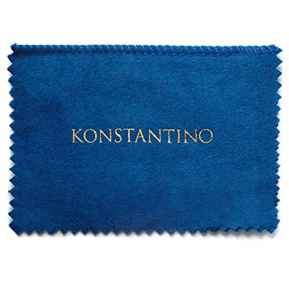 Konstantino Women's Blue Topaz Rosary Necklace, 16 IN
