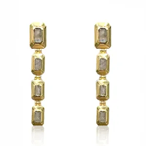 Labradorite Beryl Earrings