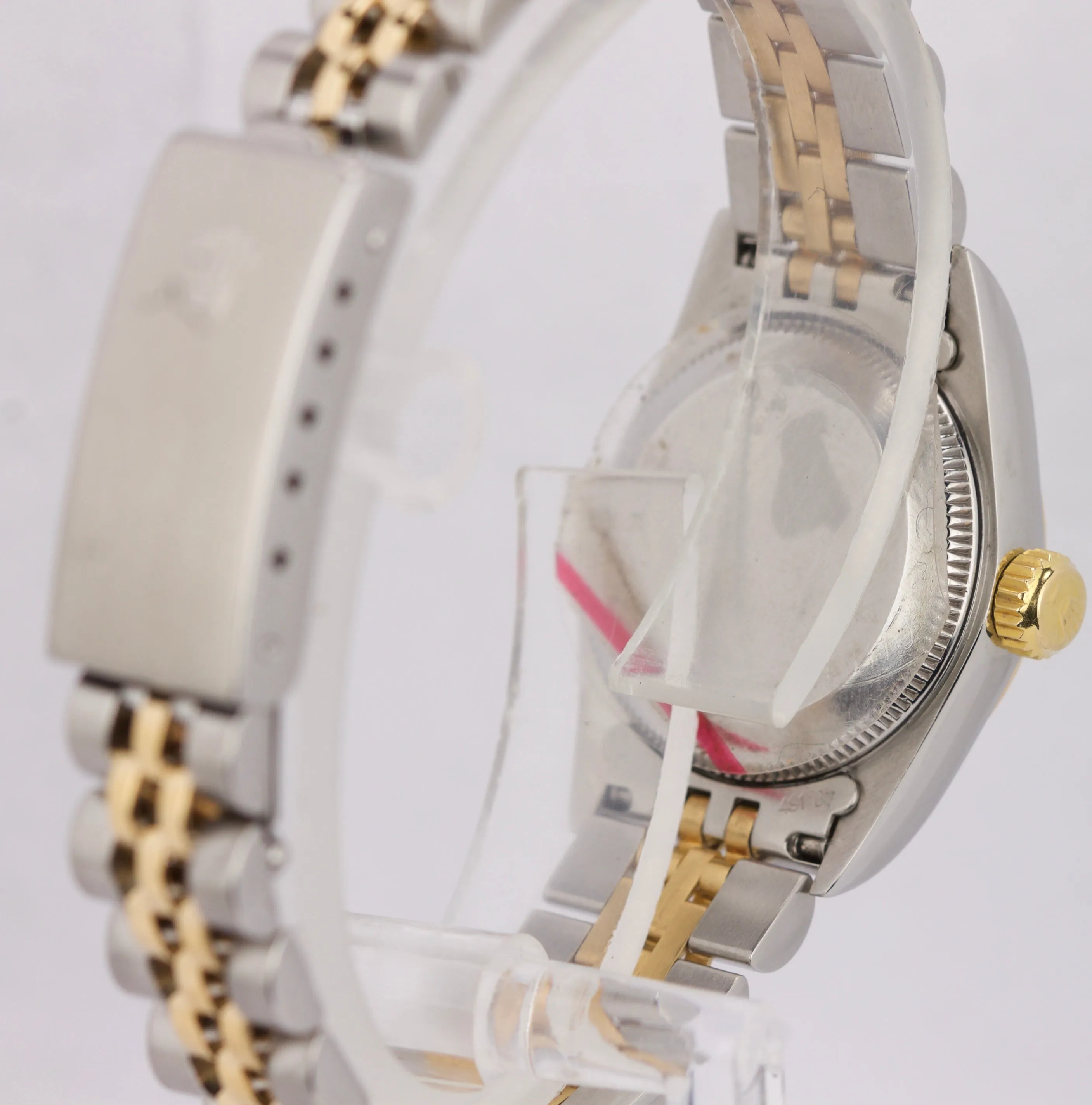 Ladies Rolex Oyster Perpetual 24mm Silver Patina 67193 Two-Tone Jubilee Watch