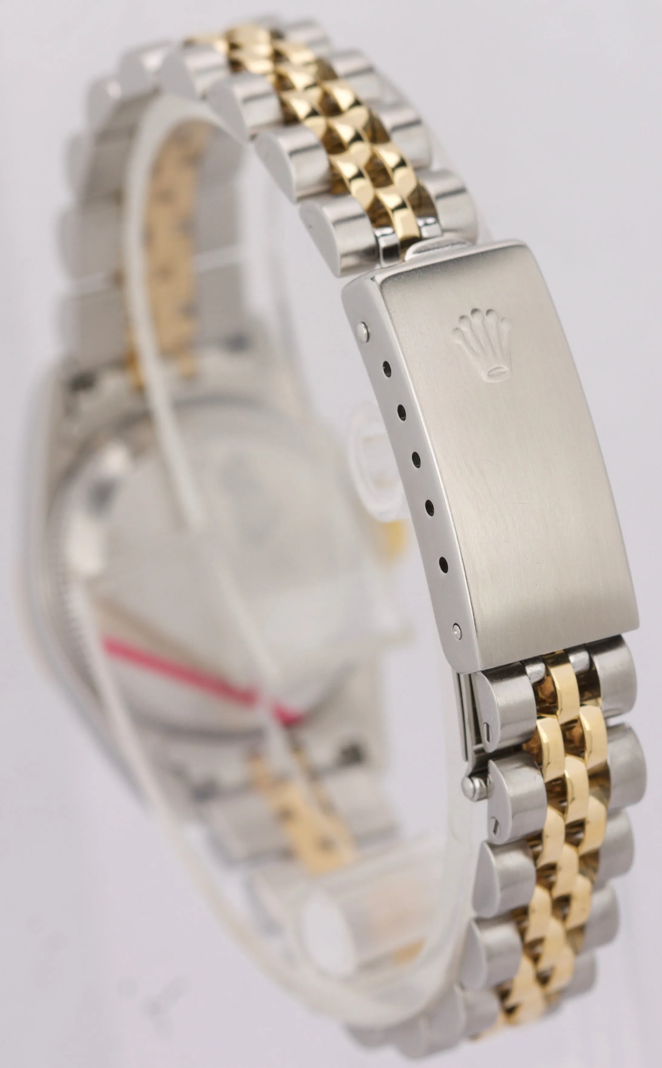 Ladies Rolex Oyster Perpetual 24mm Silver Patina 67193 Two-Tone Jubilee Watch